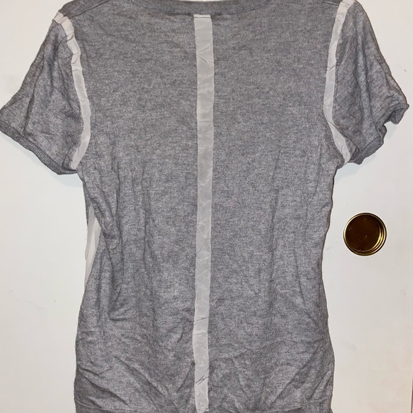 Cashmere and Silk Ecru Tee - Picture 2 of 5